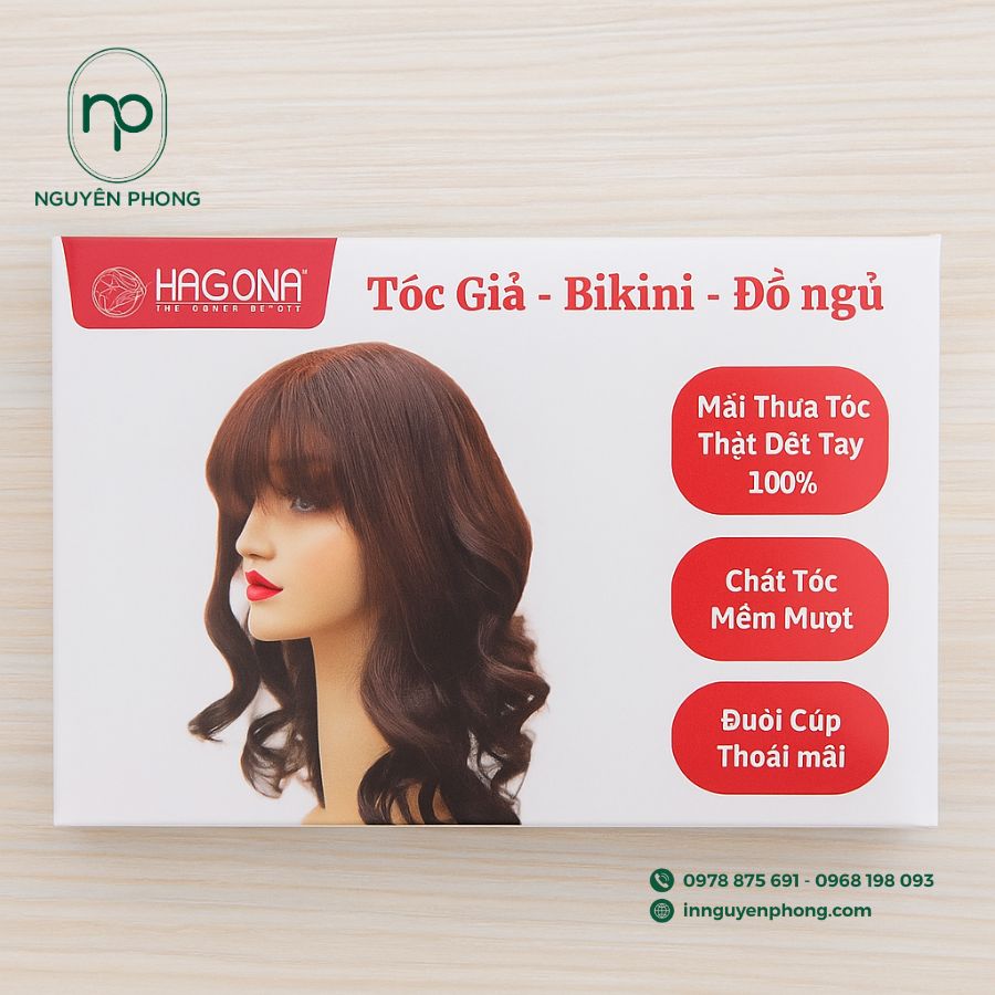 In hộp giấy đựng tóc giả chuyên nghiệp, nâng tầm thương hiệu